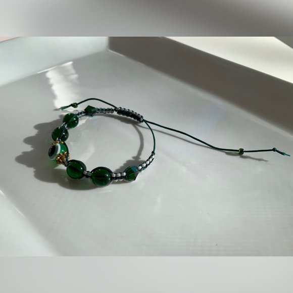 Swarovski Beaded Crochet Handmade Bracelet - Picture 3 of 5